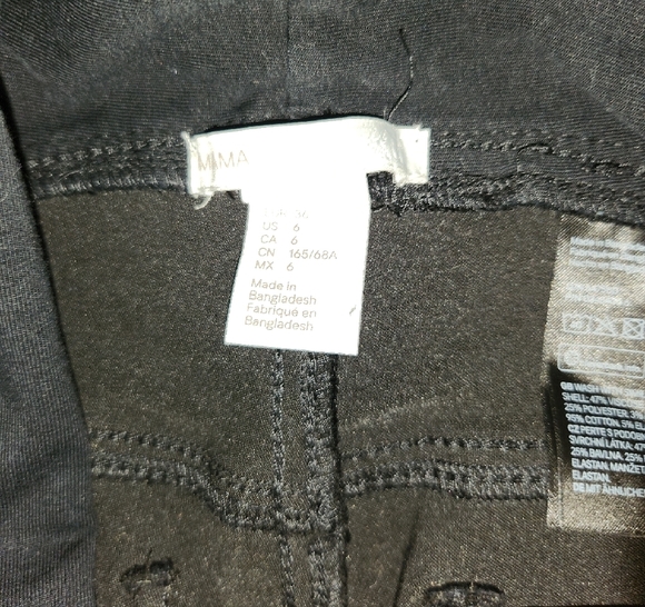 2 Pairs Maternity Black Women's Pants - Picture 4 of 5